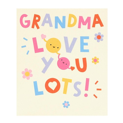Grandma Love You Lots Mother's Day Card 
