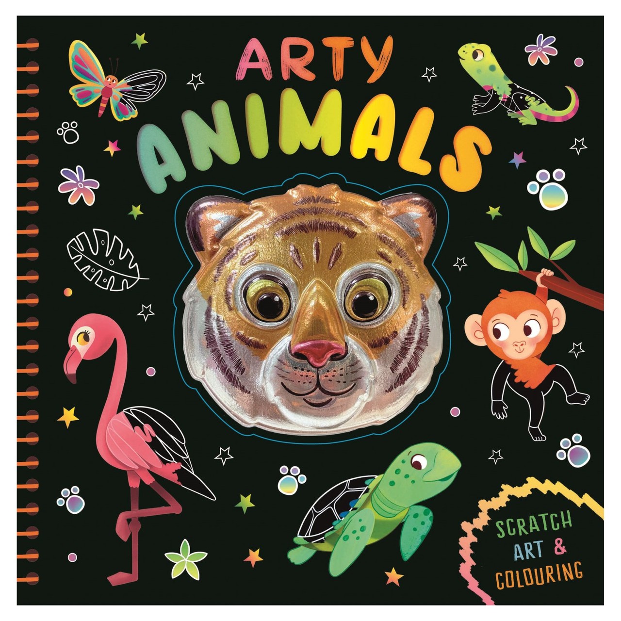 Igloo Arty Animals Scratch Art And Colouring