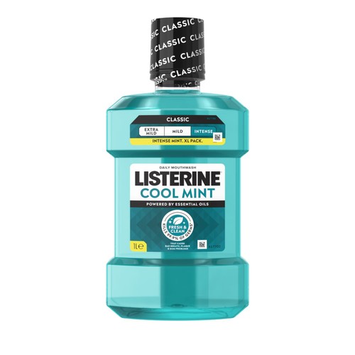 Listerine Essentials Cool Mint Mouthwash 1L