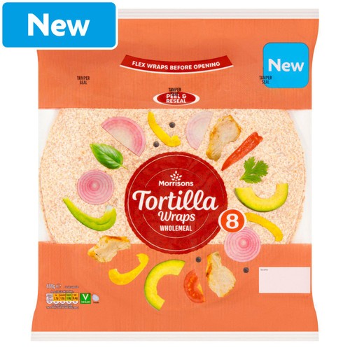 Morrisons 8 Wholemeal Tortillas
