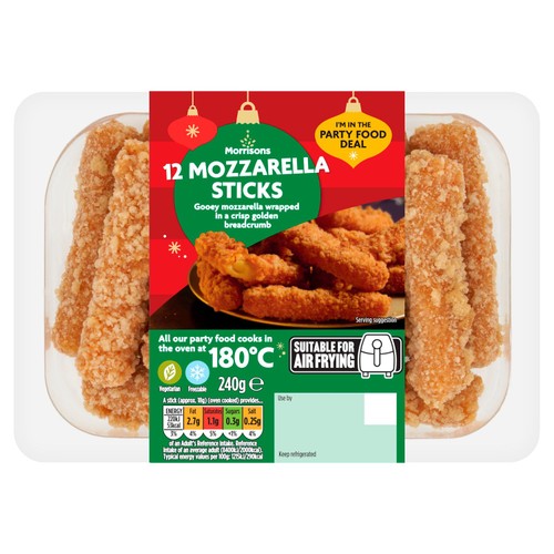 Morrisons 12 Mozzarella Sticks 240g