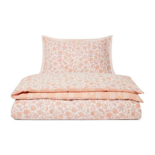Nutmeg Home Easy Care Oxford Edge Printed Duvet Set Double