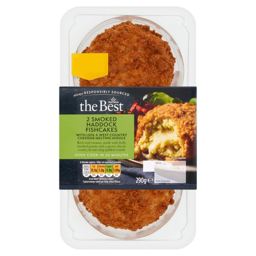 Morrisons the best smoked haddock west country cheddar centre fishcakes