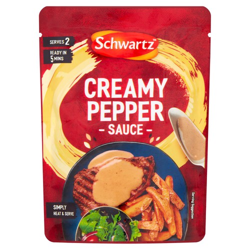 Schwartz Creamy Peppercorn Sauce Heat & Pour