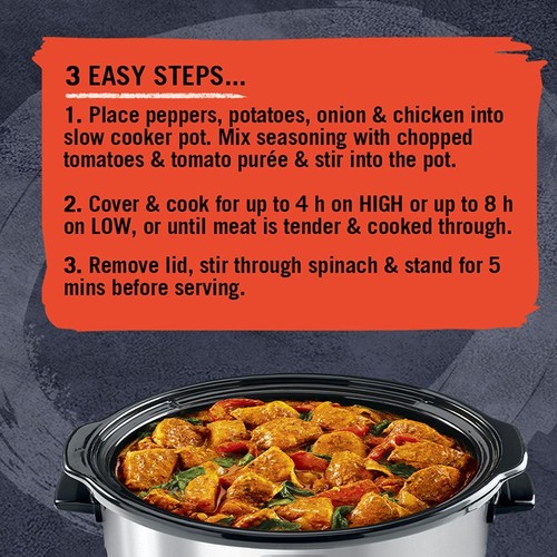 Schwartz Slow Cookers Chicken Curry Recipe Mix