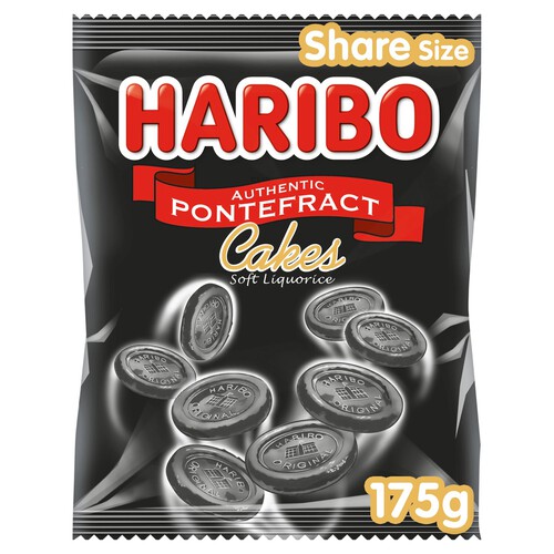 Haribo Pontefract Cakes Soft Liquorice Sweets Share Bag