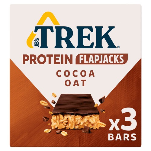 Trek Cocoa Oat Protein Flapjacks