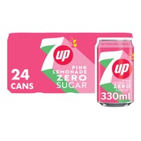 7up Zero Pink Lemonade 24X330ML