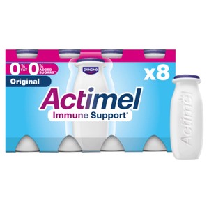 Actimel 0% Fat Strawberry Yogurt Drinks