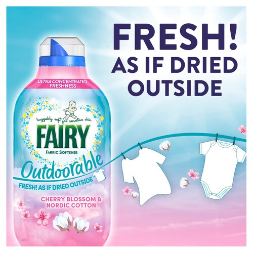 Fairy Outdoorable Fabric Softener Cherry Blossom & Nordic Cotton 55 Washes