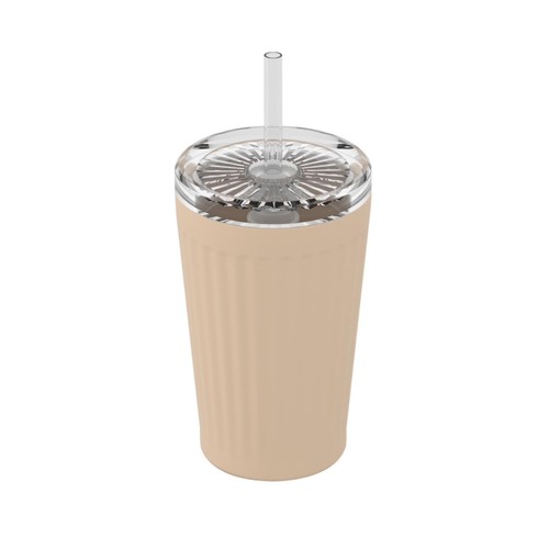 Kitchen&Co 500Ml Straw Tumbler Nude