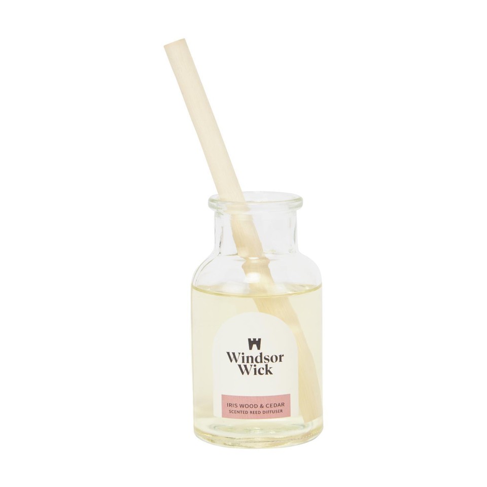 Home Style Windsor Wick Scented Reed Diffuser Iris Wood And Cedar ...