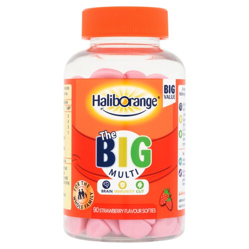 Haliborange The Big Multi Strawberry Flavour Softies 90s