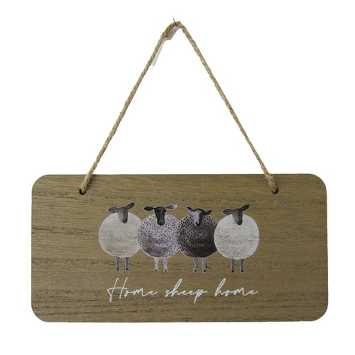 Nutmeg Home Home Sheep Home Plaque