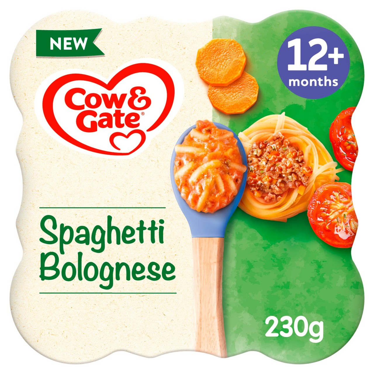 Cow & Gate Spaghetti Bolognese Baby Food Meal 12+ Months 230g