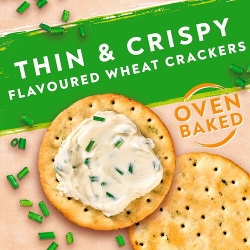 Jacob's Savours Thins Sour Cream & Chive Crackers