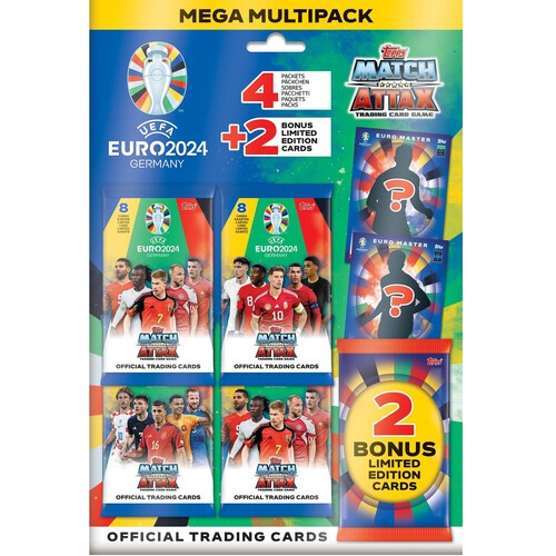 Official Euro Match Attax 2024 Multipack Football Cards 