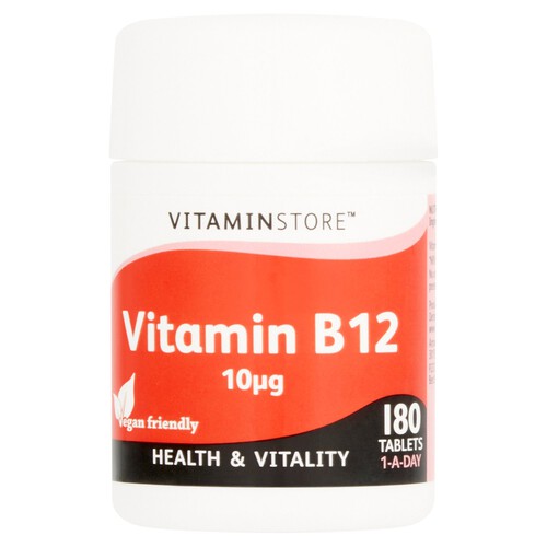 Vitaminstore Vitamin B12 10ug Tablets 180s