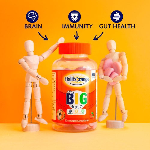 Haliborange The Big Multi Strawberry Flavour Softies 90s
