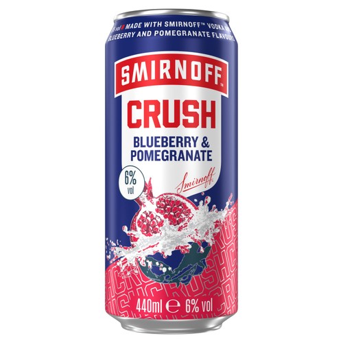 Smirnoff Crush Blueberry & Pomegranate 440Ml
