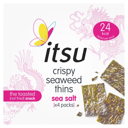 Itsu Sea Salt Crispy Seaweed Thins Multipack