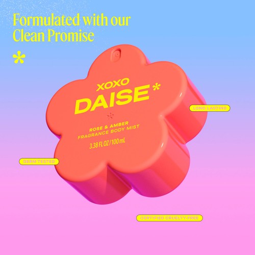 Daise Fragrance Body Mist Rose & Amber 