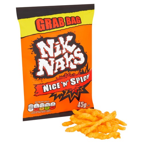 Nik Naks Nice 'N' Spicy Crisps 45g