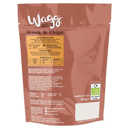 Wagg Steak & Chips Dog Treats 