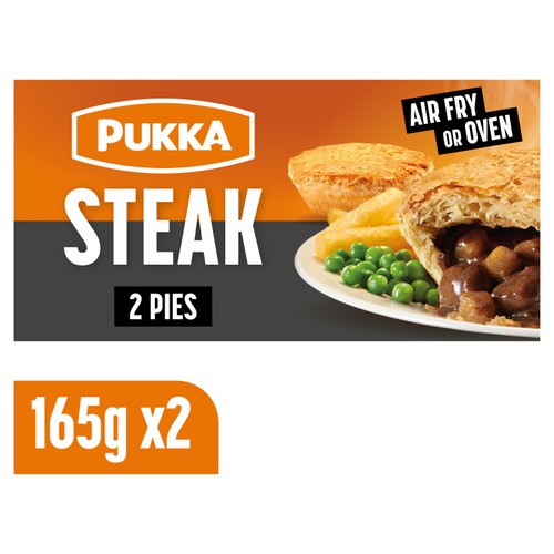 Pukka Steak Twin Pack Pies 