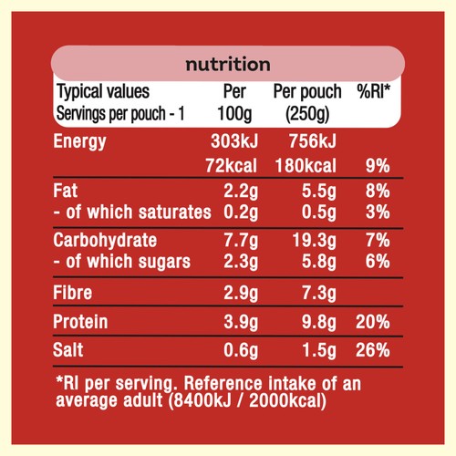 Heinz Chilli Black Beans Microwave Pouch 250g