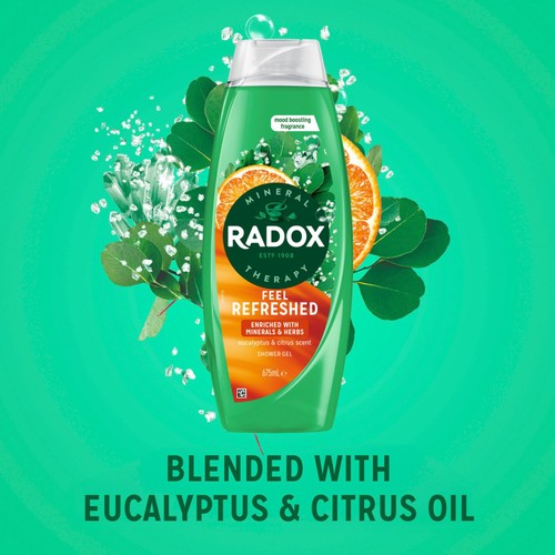 Radox Shower Gel Feel Refreshed 675ml