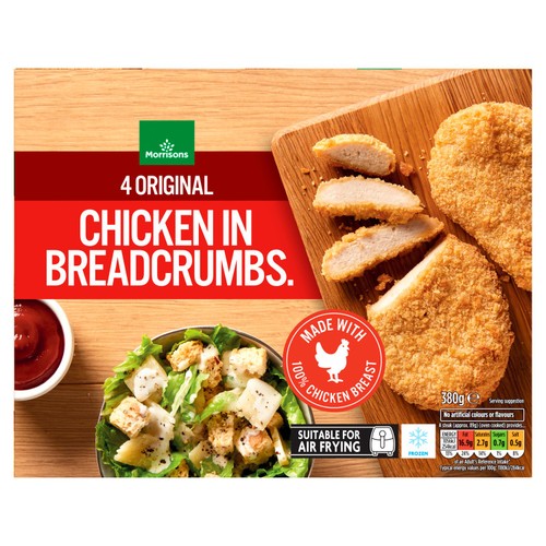 Morrisons 4 Breaded Chicken Steaks 380g