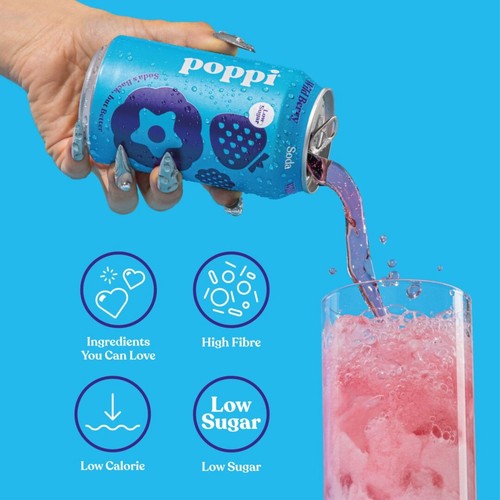 Poppi Wild Berry 4 x 330ml