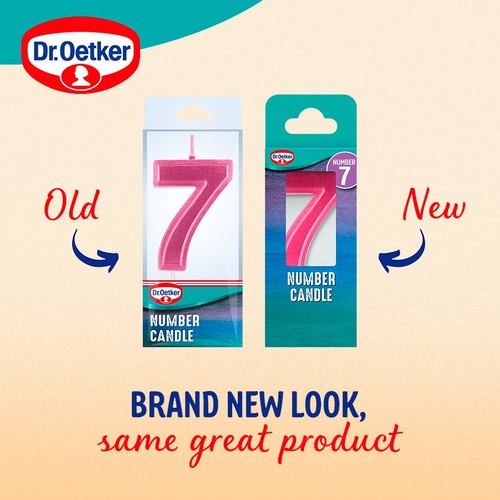 Dr. Oetker Number 7 Candle