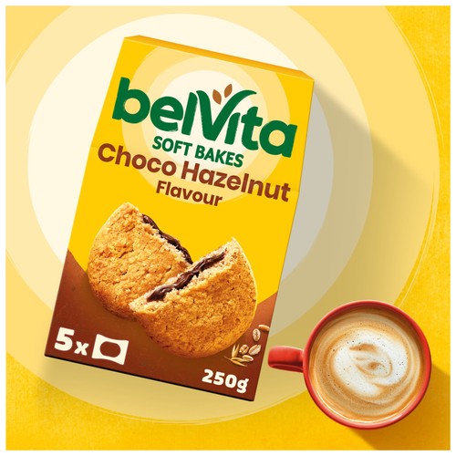 Belvita Soft Bakes Chocolate Hazelnut Flavour Cereal Snack Bars Multipack