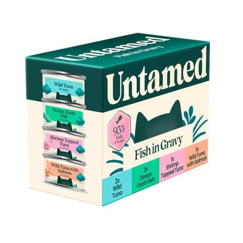 Untamed Fish Selection Box In Gravy Cat Food