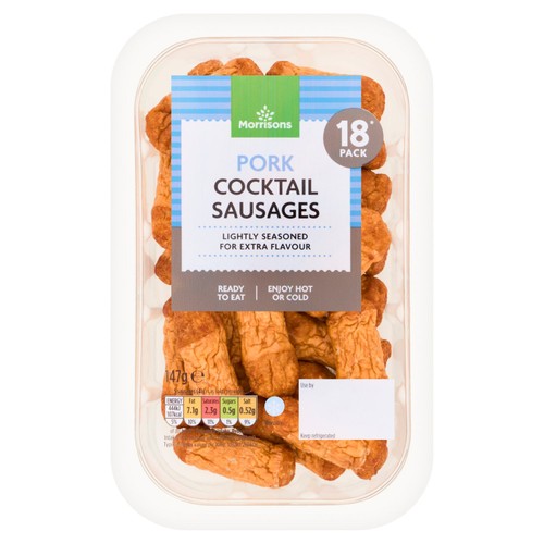 Morrisons 18 Pork Cocktail Sausages 147G
