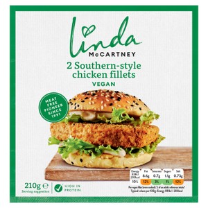 Linda McCartney 2 Vegan Southern Fried Chicken Style Fillets 210g