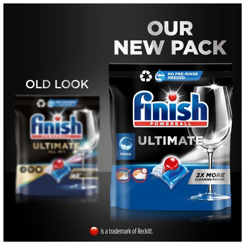 Finish Ultimate All In One Regular Dishwasher Tablets 