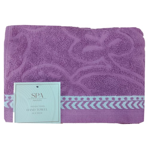 Spa Maison Plum Floral Hand Towel