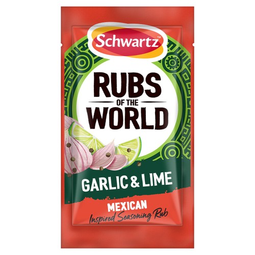 Schwartz Rubs of the World Mexican Garlic & Lime Seasoning Rub 24g