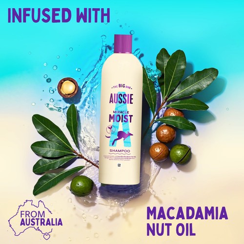 Aussie Miracle Moist Shampoo 400ml