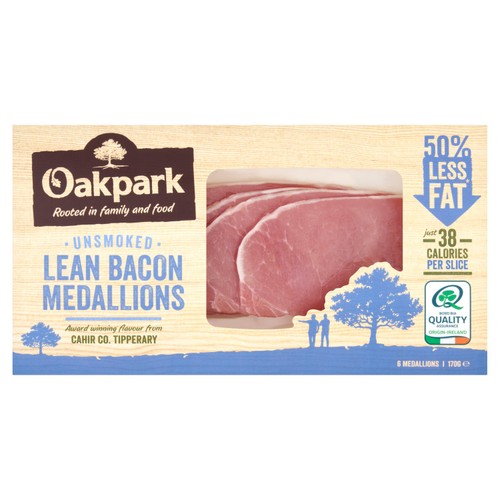 Oakpark Unsmoked Bacon Medallions 6 Pack