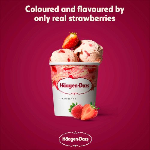 Haagen-Dazs Strawberry & Cream Ice Cream
