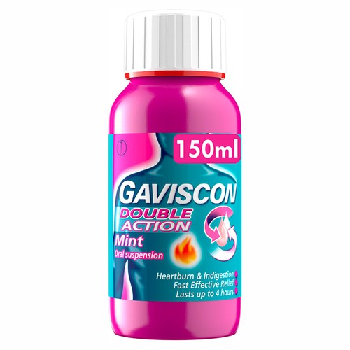 Gaviscon Double Action Heartburn & Indigestion Liquid Mint Flavour