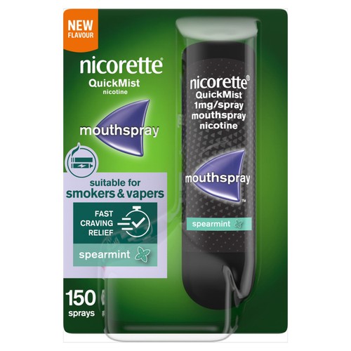 Nicorette Spearmint Quickmist Mouthspray Single 48g