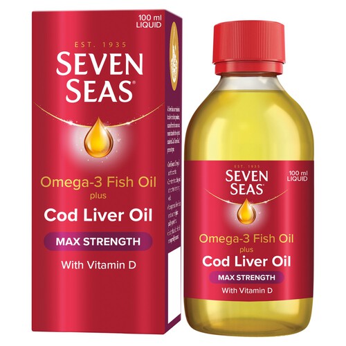 Seven Seas Cod Liver Oil Max Strength Liquid