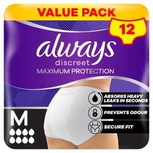 Always Discreet Heavy Thick Pants Medium