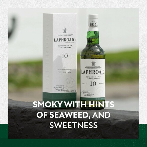 Laphroaig Islay Single Malt Scotch Whisky  - 10 Year Old 