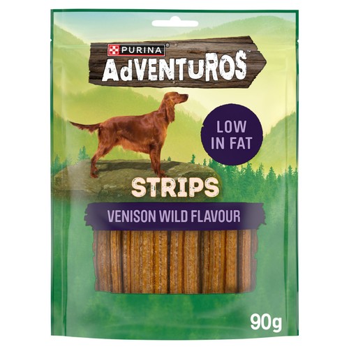 Adventuros Strips Dog Treat Venison Flavour